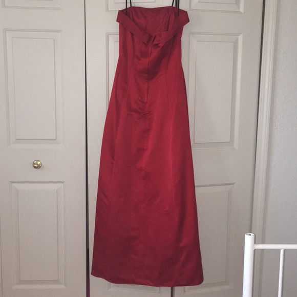 Red Prom Dress with Shawl - Picture 2 of 3